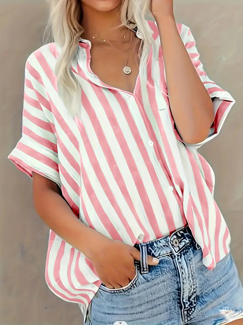 Blusa Rayas Suave-Transpirable