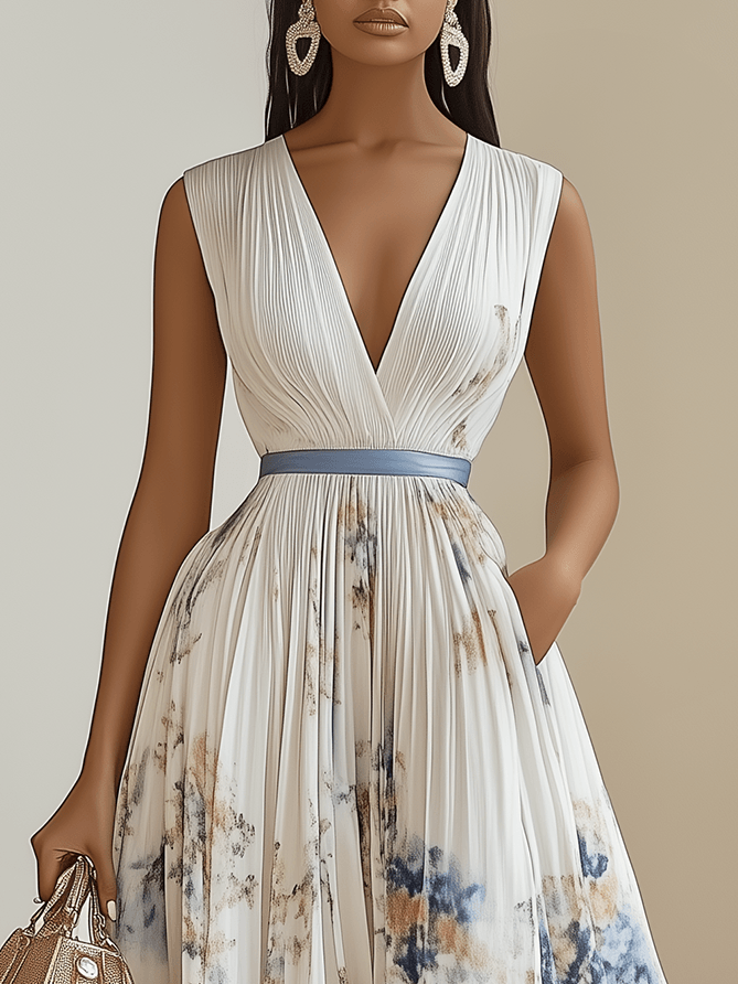 Vestido Maxi Floral Elegante