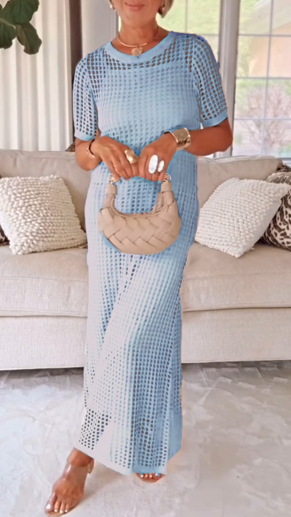 Vestido-Doble Chic Transpirable