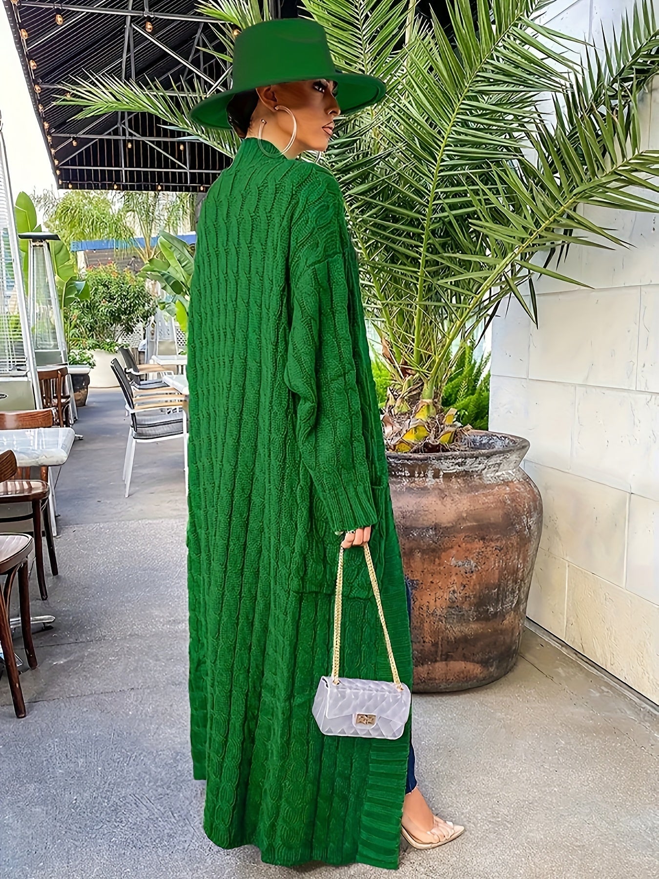 Cardigan Comprido de Punto