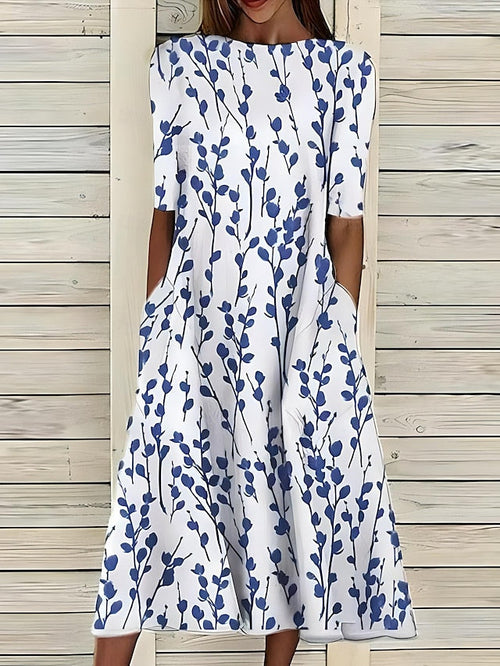 Vestido Midi Floral Fresco