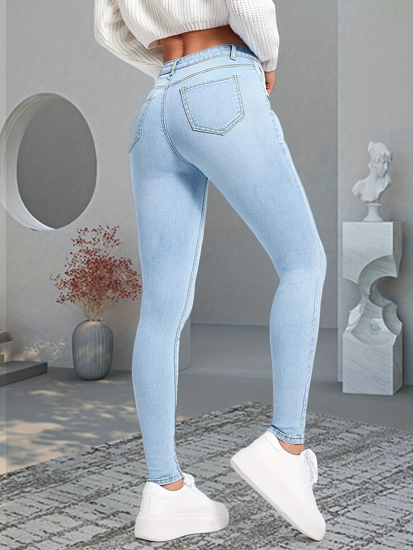 Pantalón Efecto-Moldeador Azul