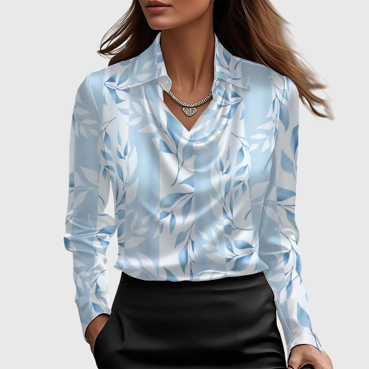 Blusa Brillo-Satinado