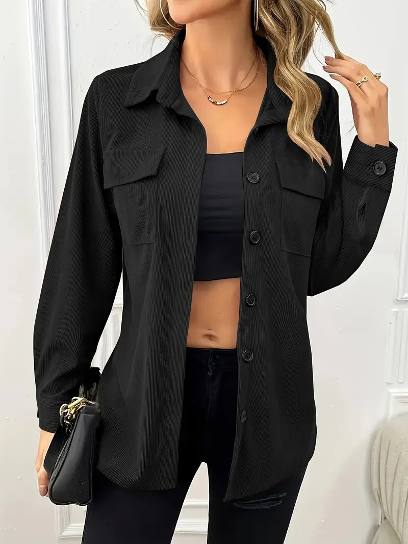 Chaqueta De Pana Favorecedora