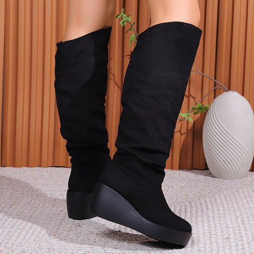 Botas Altas Cuña Confort