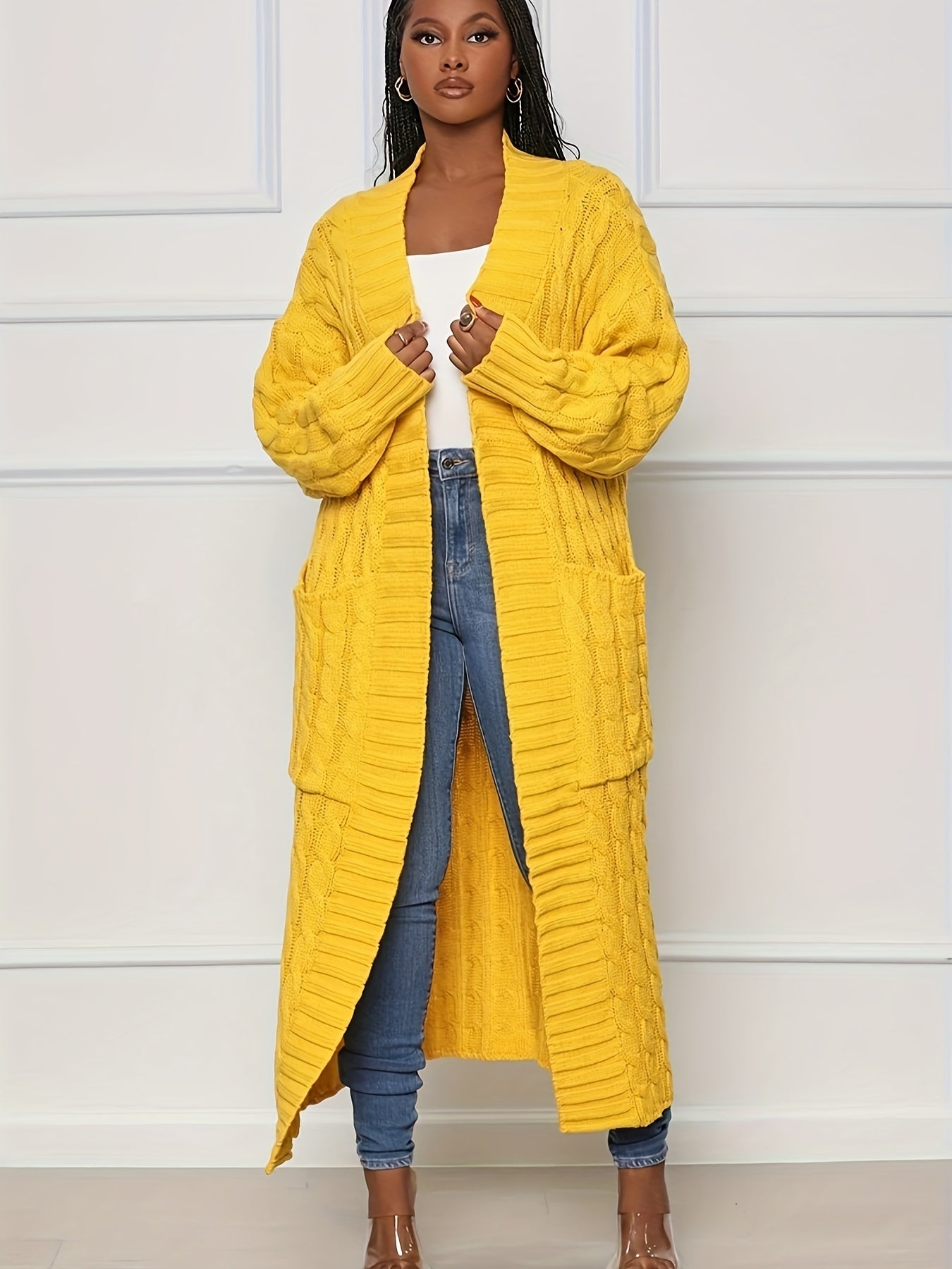 Cardigan Comprido de Punto