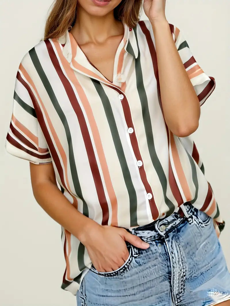 Blusa Rayas Suave-Transpirable