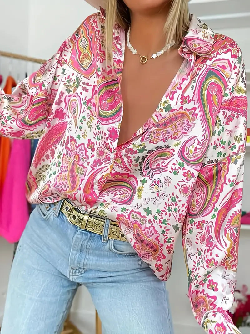 Blusa Paisley Favorecedora