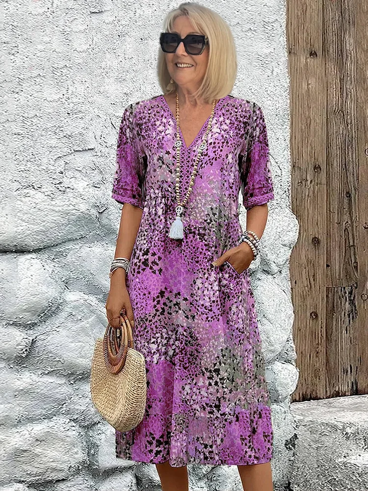 Vestido Floral Elegancia-Fluida