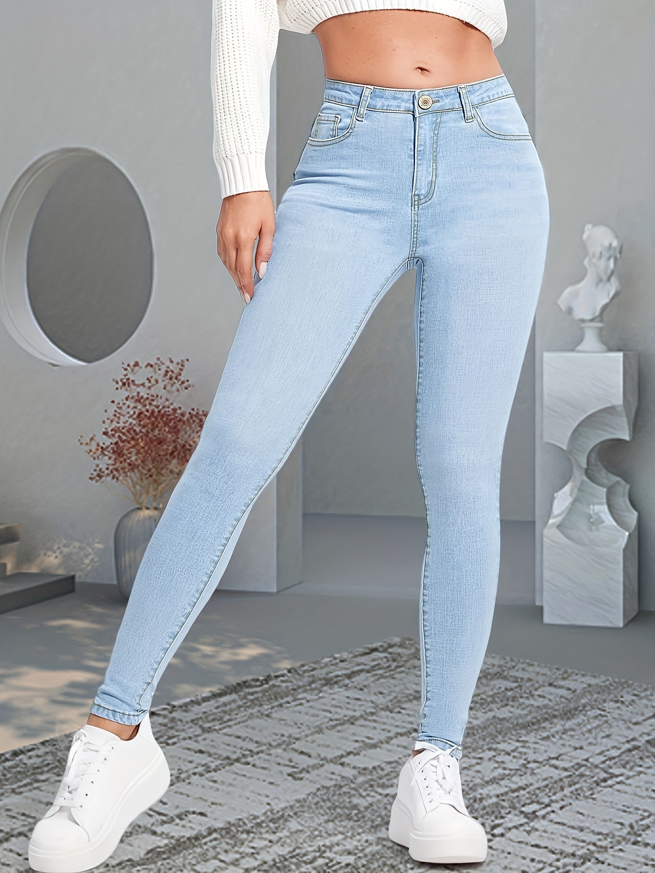 Pantalón Efecto-Moldeador Azul