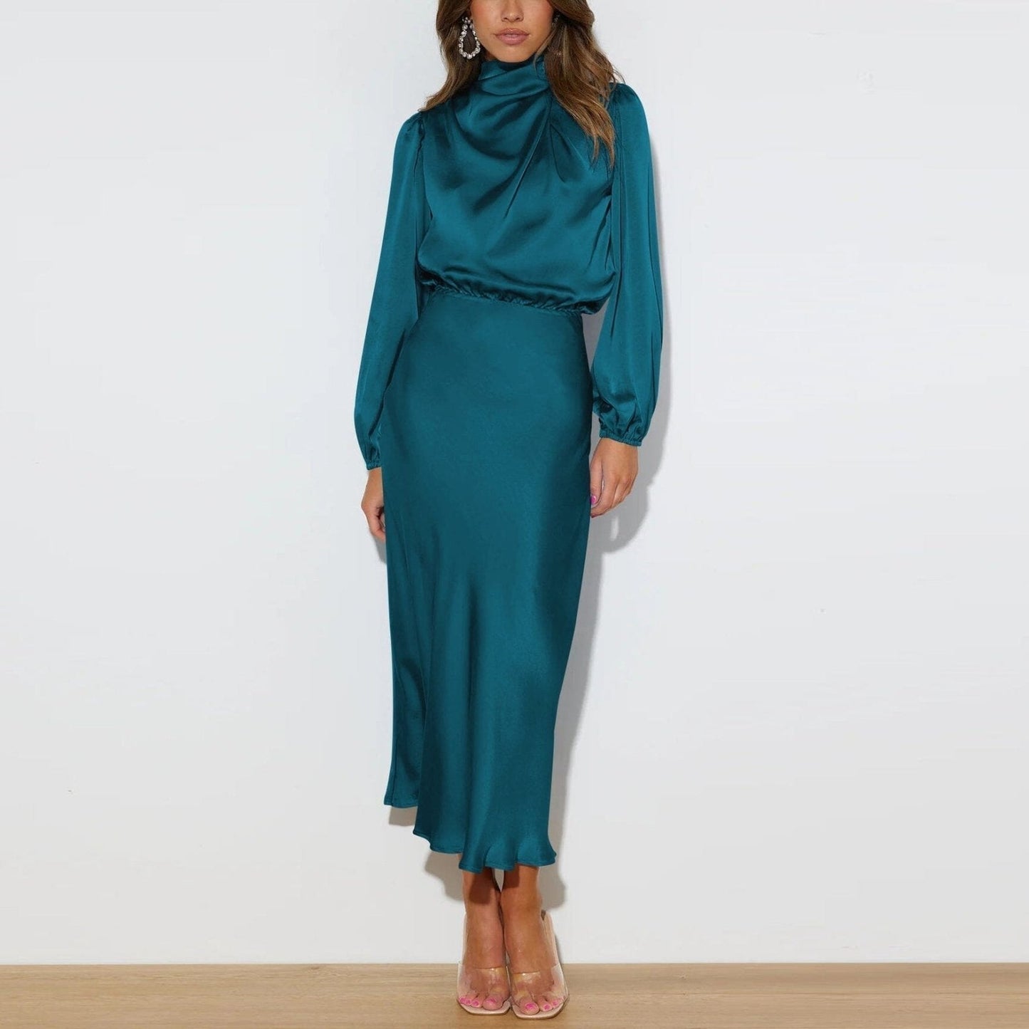 Vestido Seda Elegante-Confort