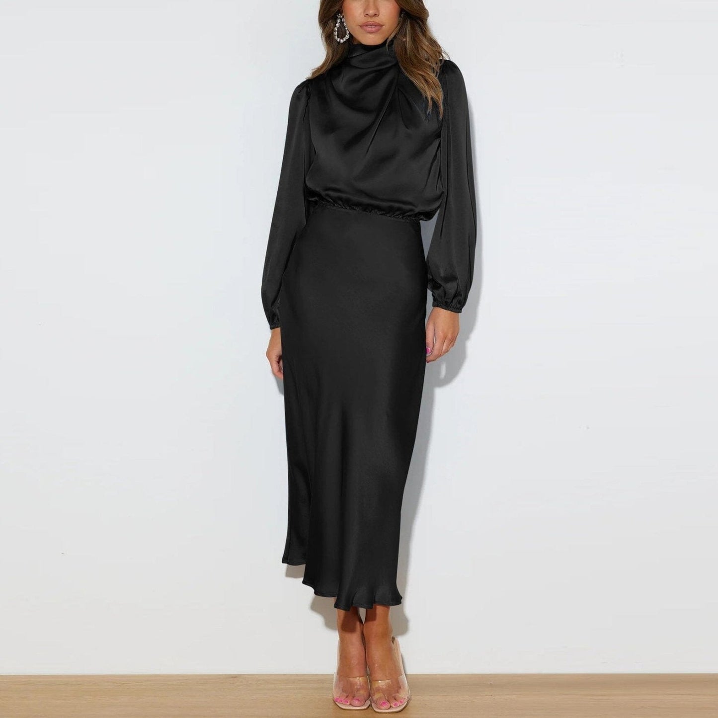 Vestido Seda Elegante-Confort