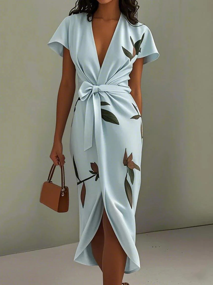 Vestido Atractivo Midi Hoja Urbana