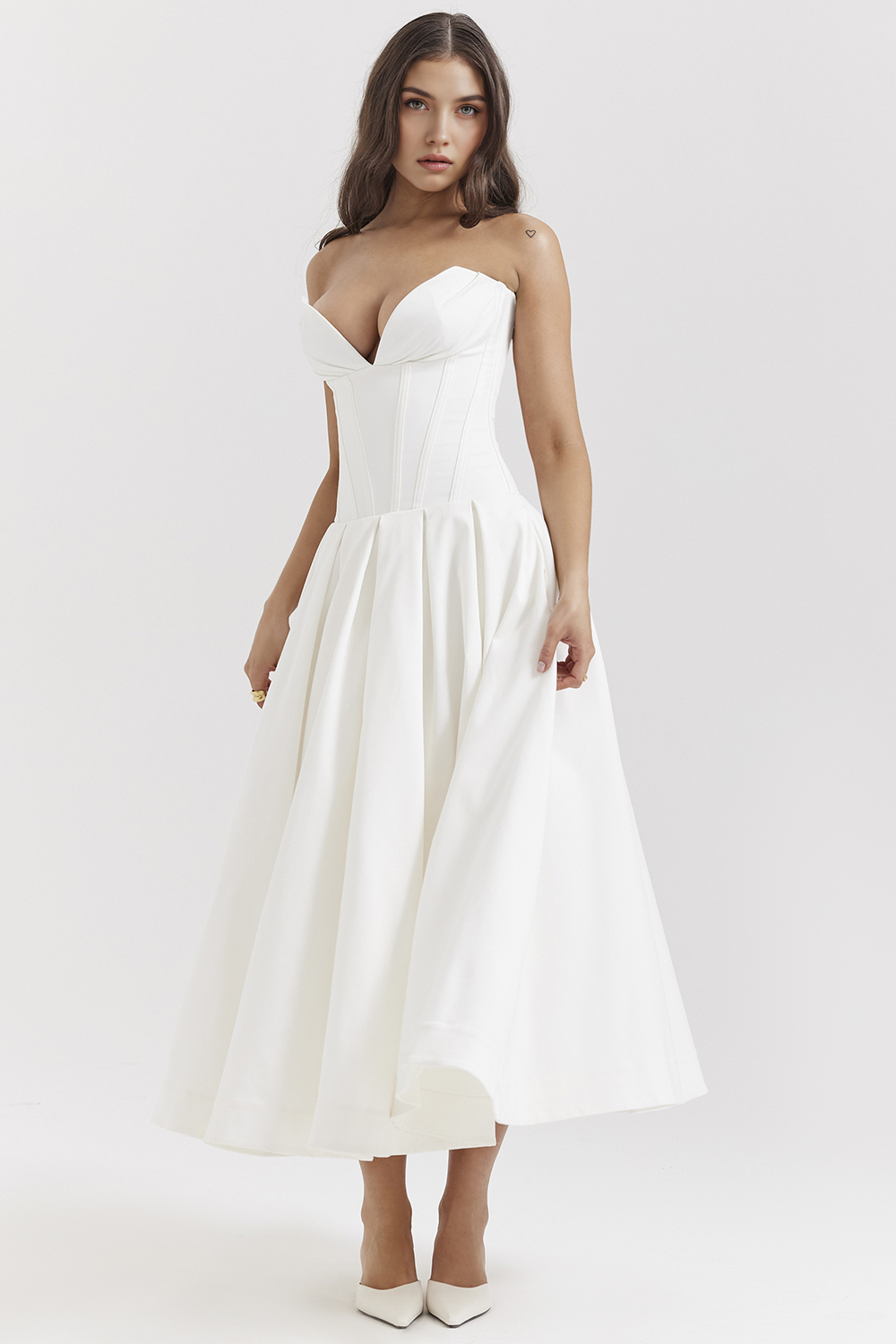 Elegant Tulle Midi Dress
