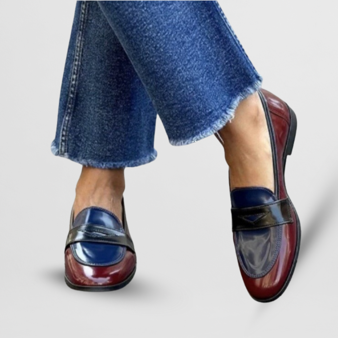 Mocasines Elegantes de Doble Tono
