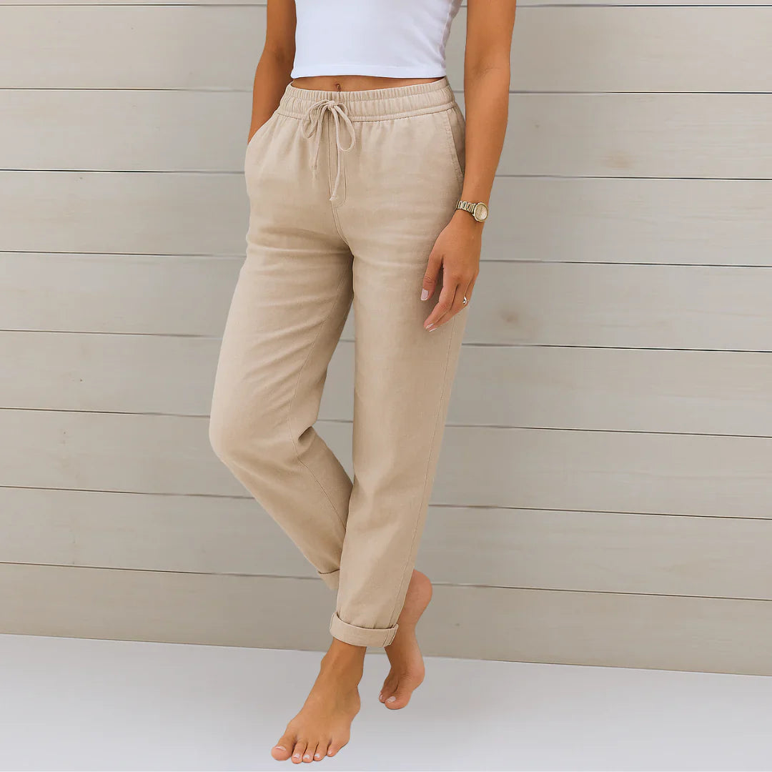 Pantalones Leinen-Estirables