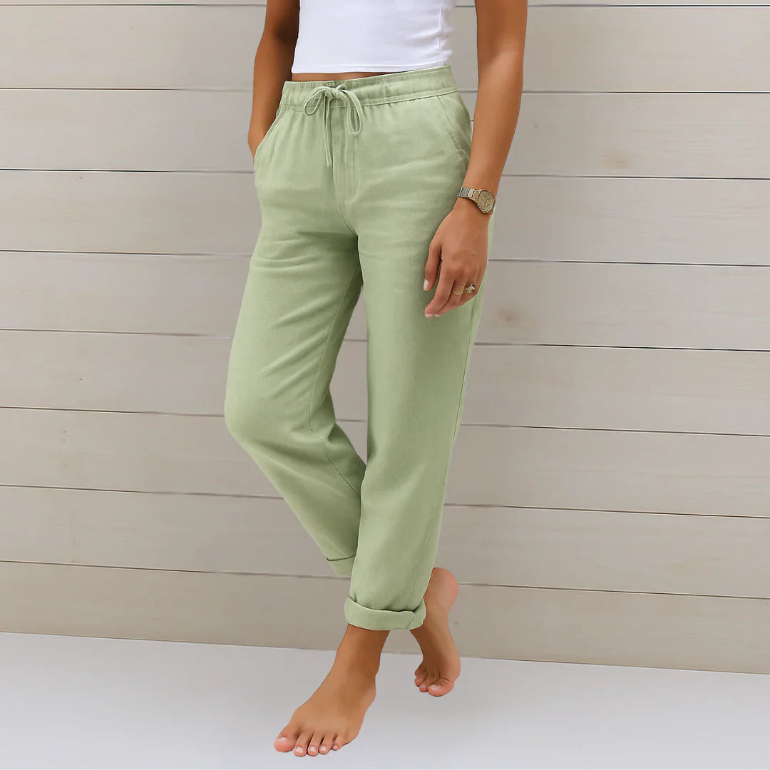 Pantalones Leinen-Estirables