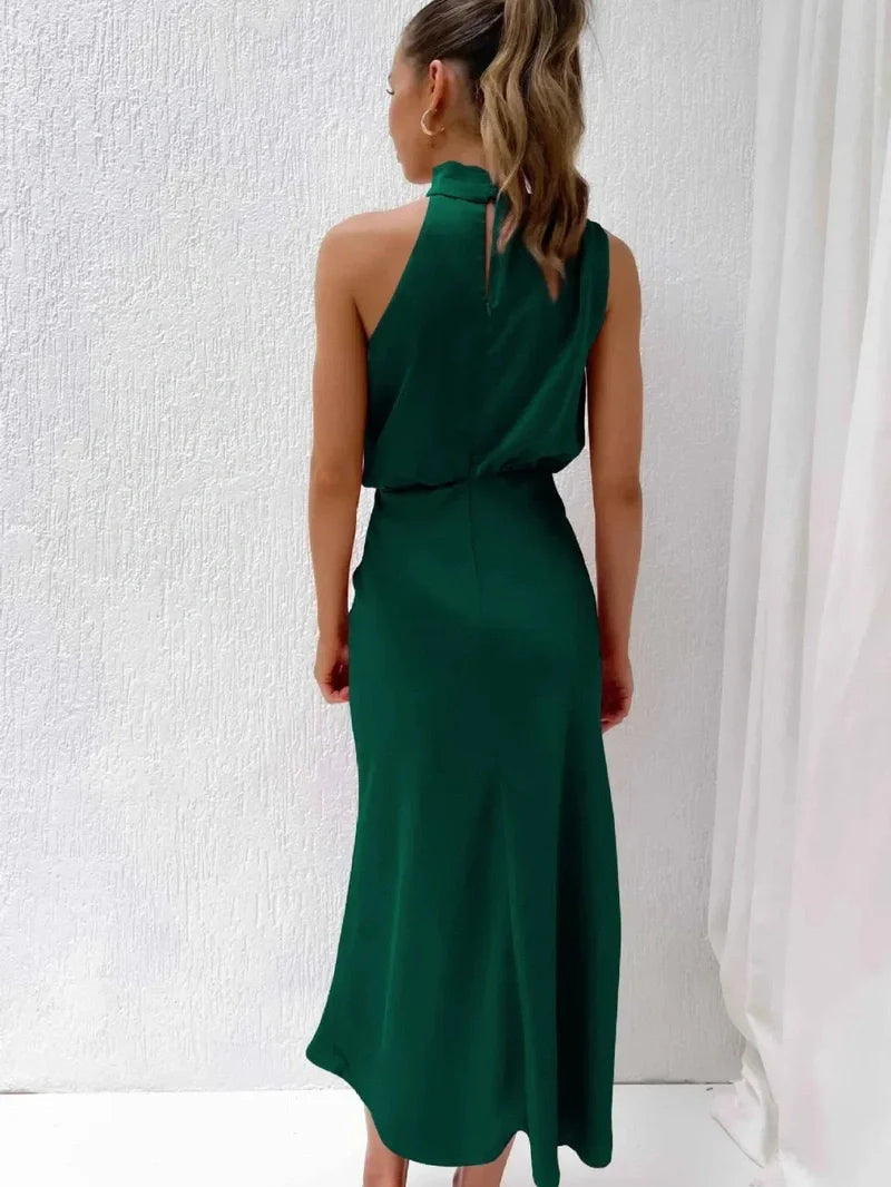 Vestido-Seda Elegante
