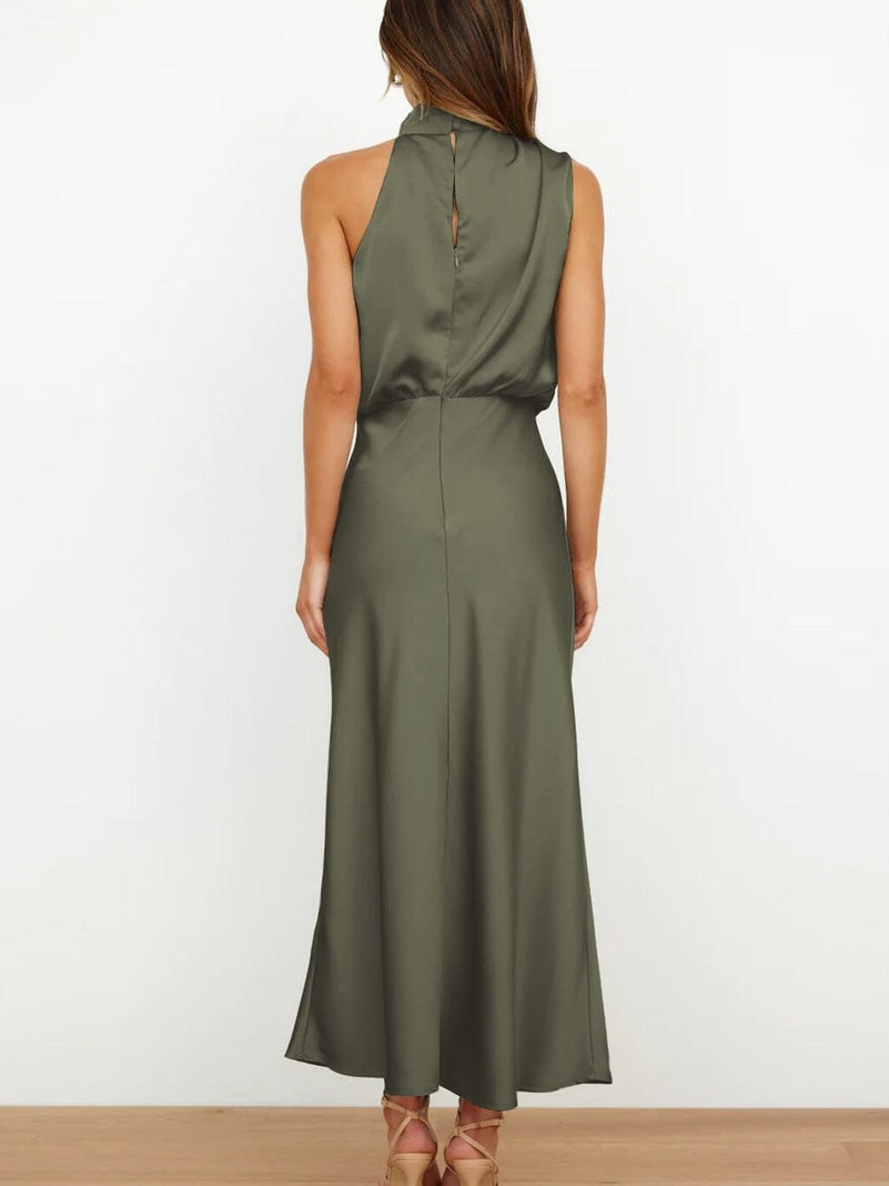Vestido-Seda Elegante