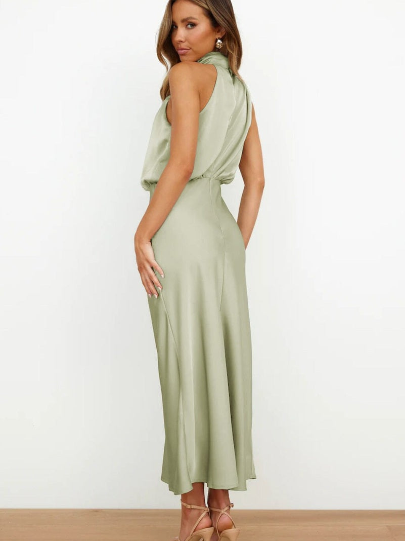 Vestido-Seda Elegante