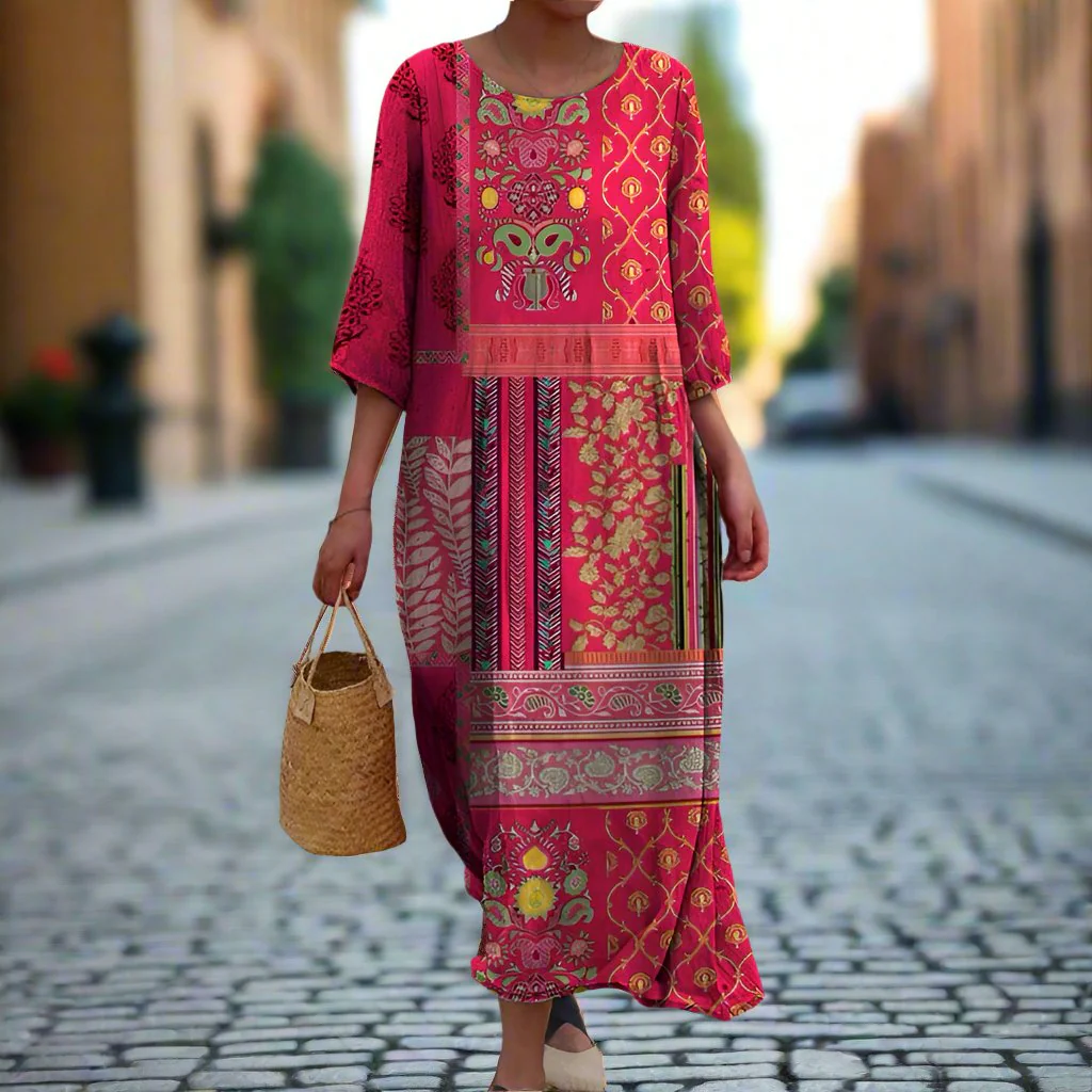 Vestido Vintage Arte Geométrico