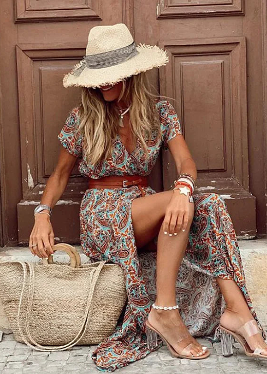 Vestido Boho-Favorecedor