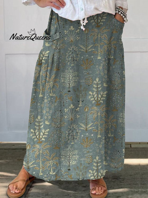 Vestido Casual Vegetación