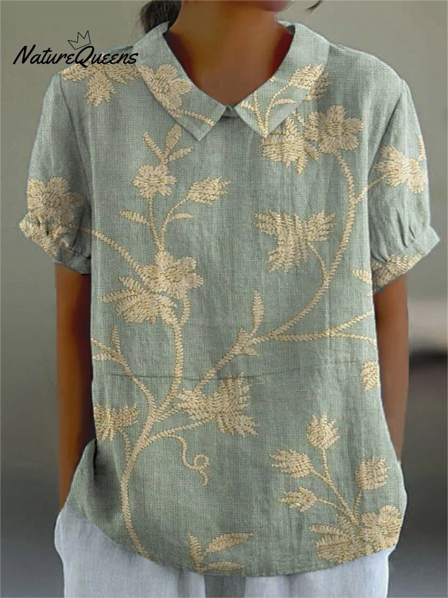 Falda Retro Floral Cómoda
