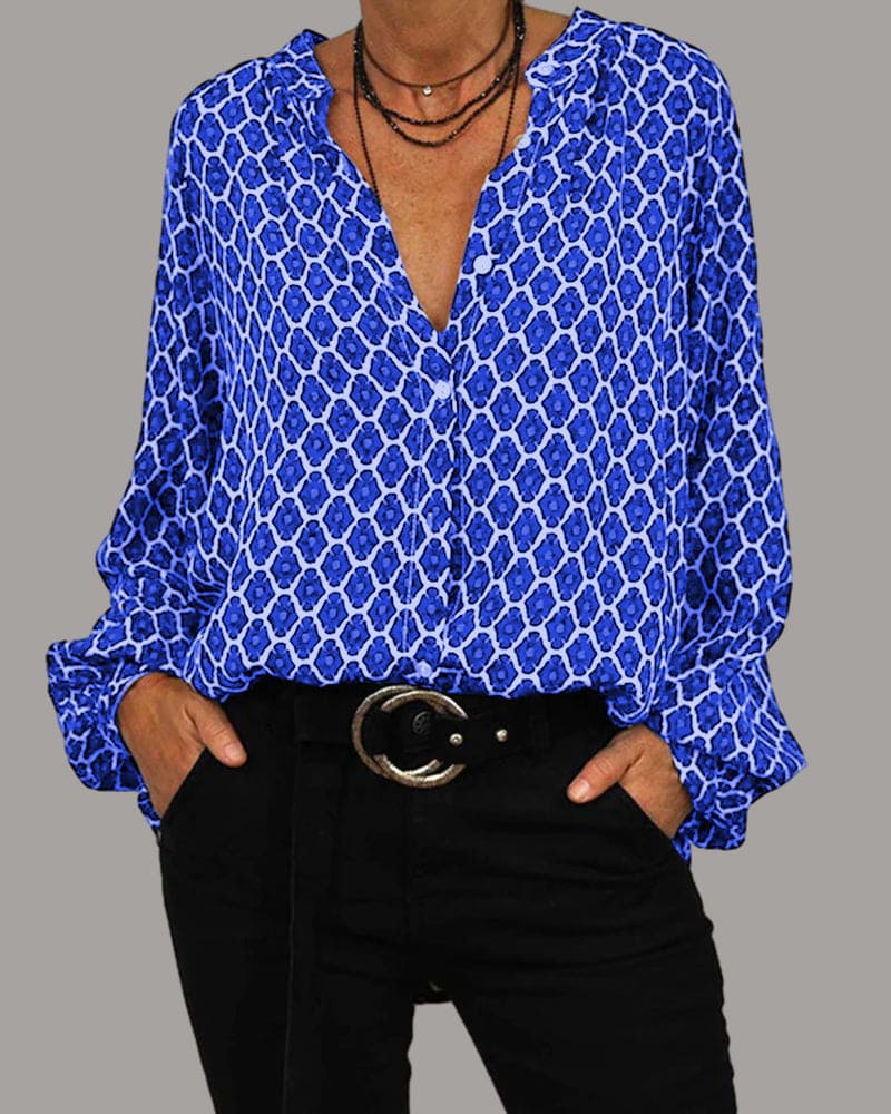 V-Neck Cooling Midi Shirt