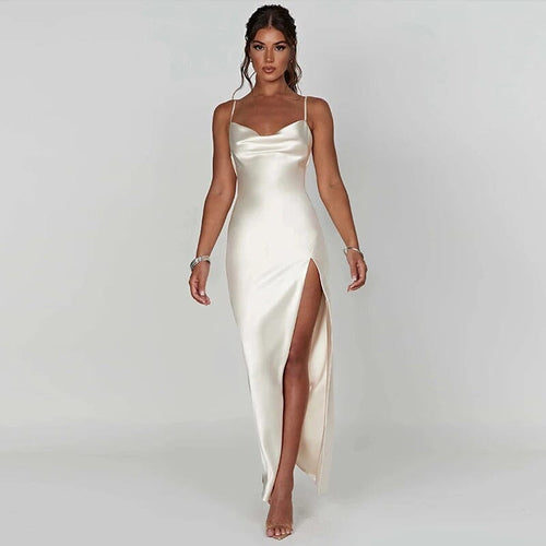 Maxi Vestido Satinado Elegante