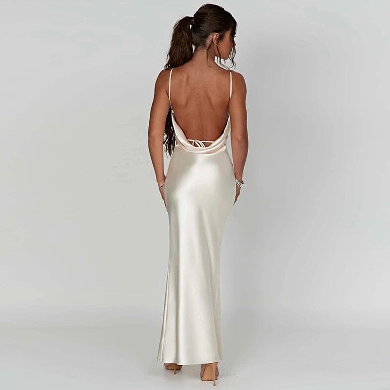Maxi Vestido Satinado Elegante