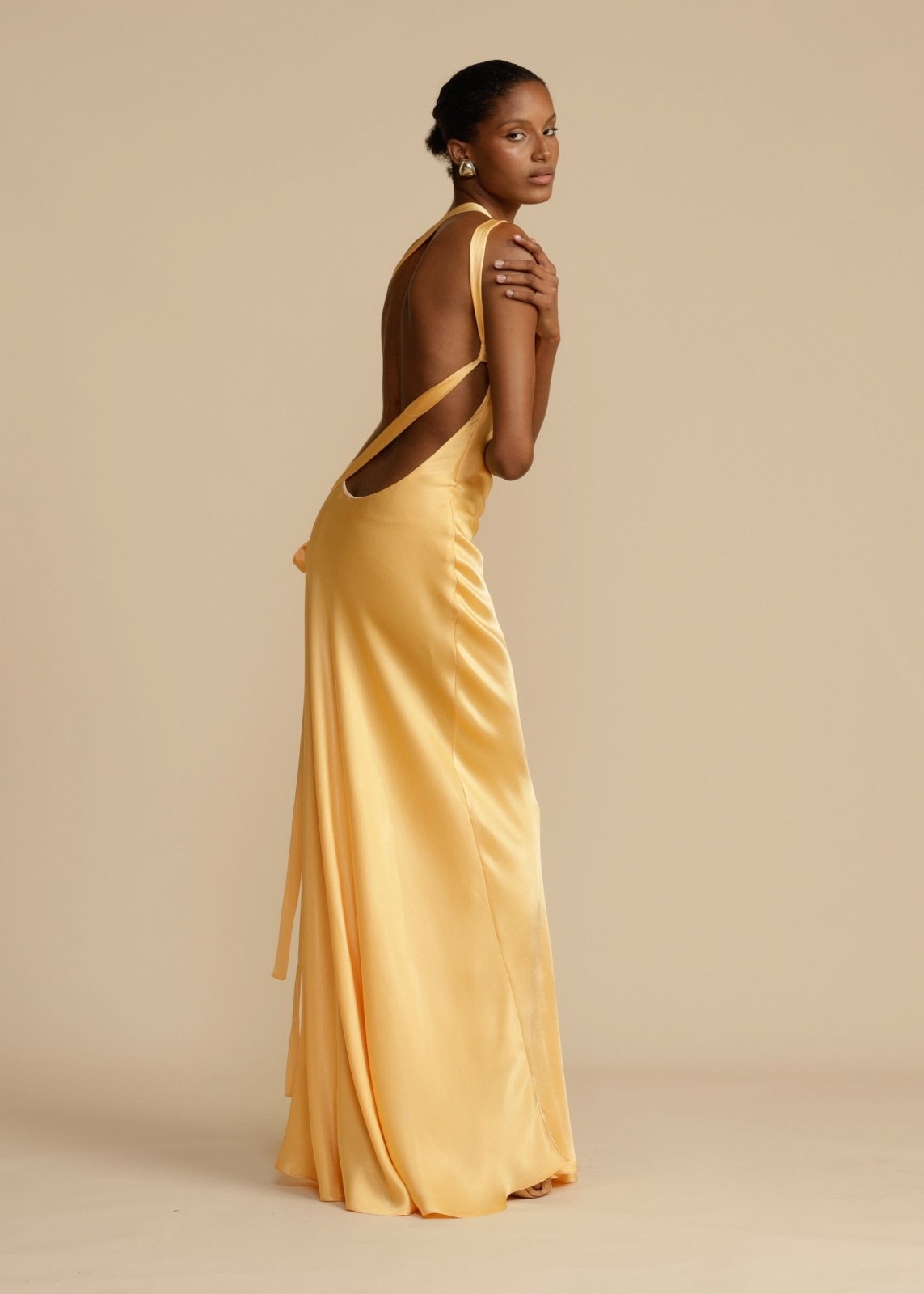 Vestido Maxi Seda Envolvente