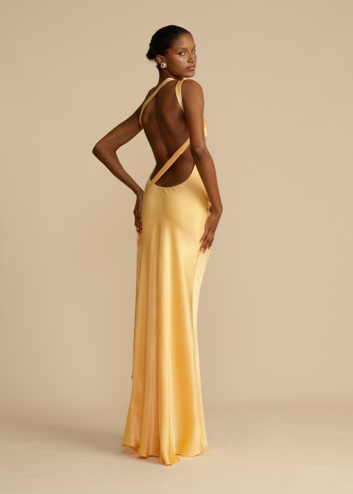 Vestido Maxi Seda Envolvente