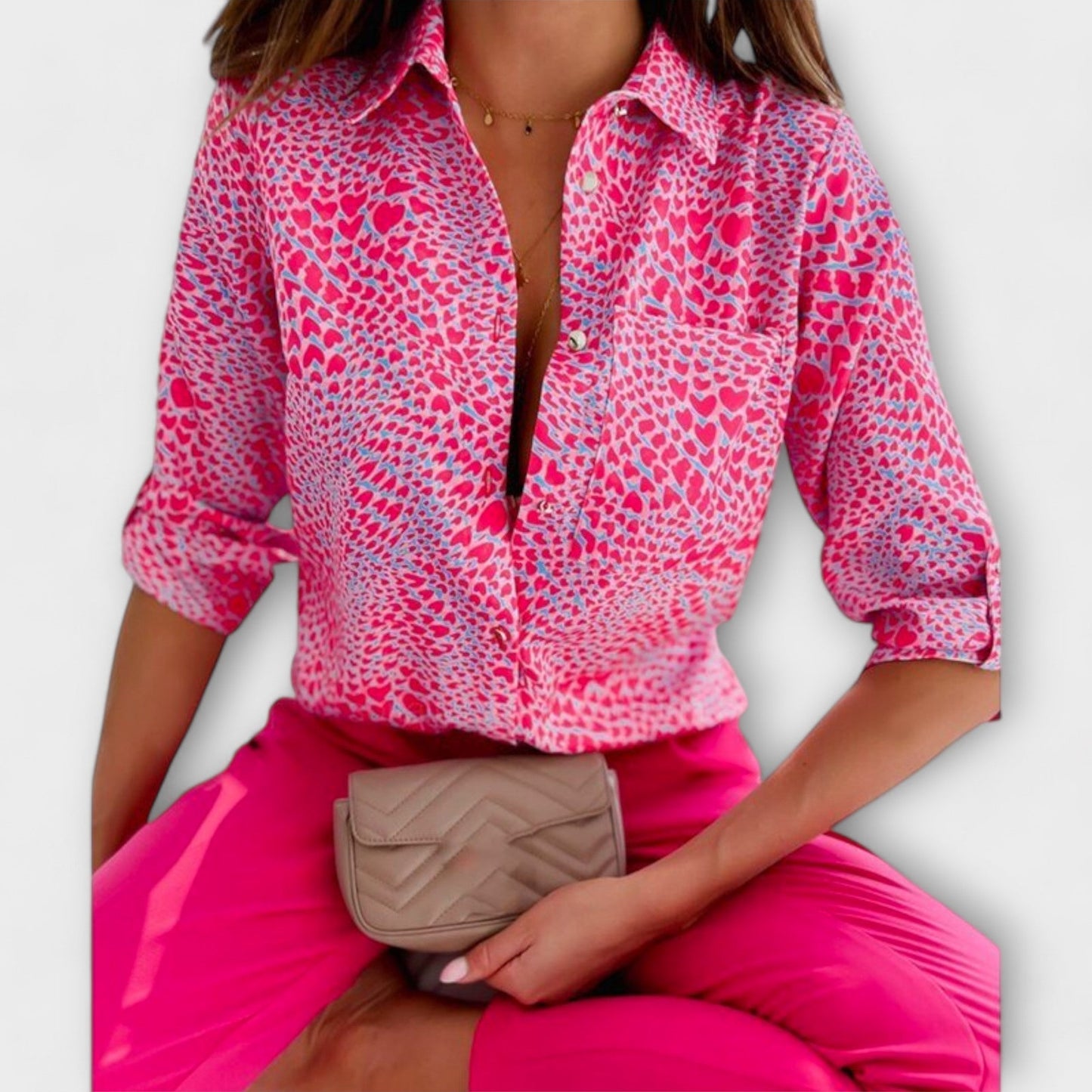 Blusa Cuello-Clásico Elegante
