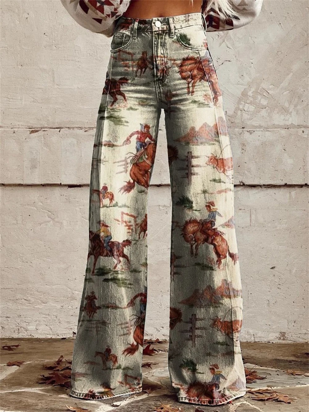 Pantalones Anchos Vintage Sofisticados