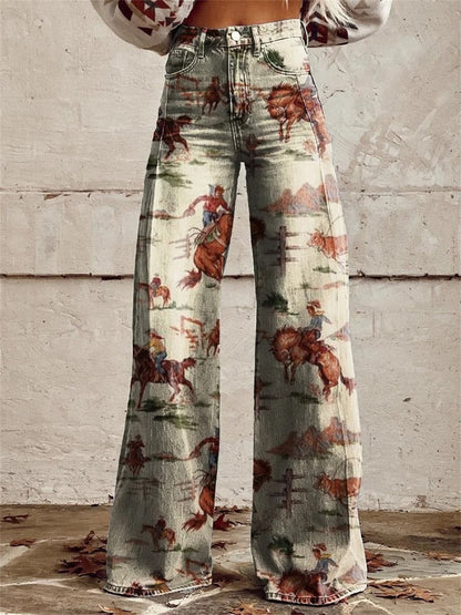 Pantalones Anchos Vintage Sofisticados