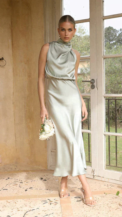 Elegante Glanz Maxikleid