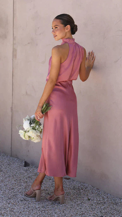 Elegante Glanz Maxikleid