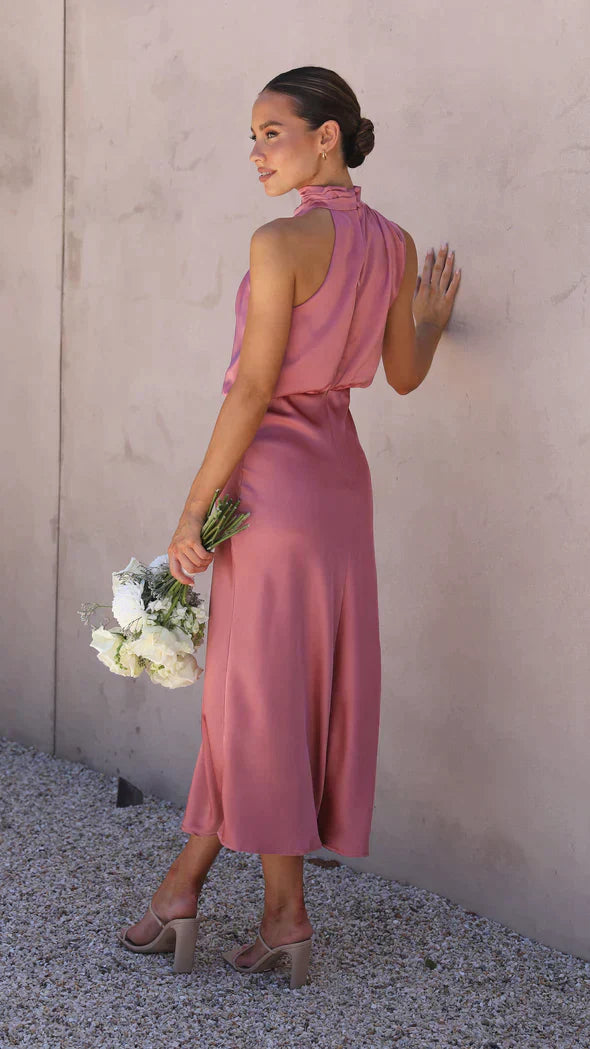 Elegante Glanz Maxikleid