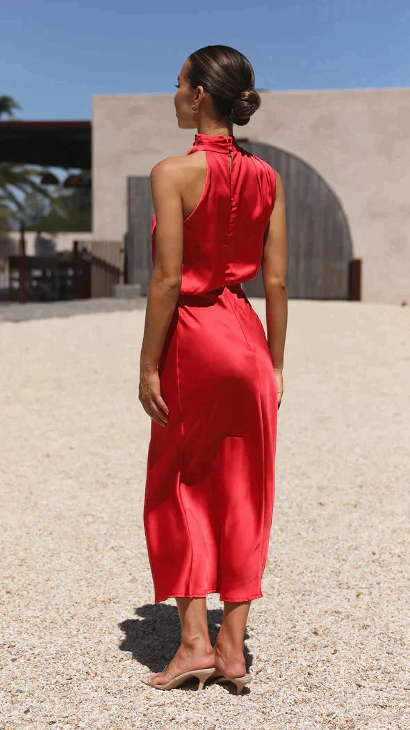 Elegante Glanz Maxikleid