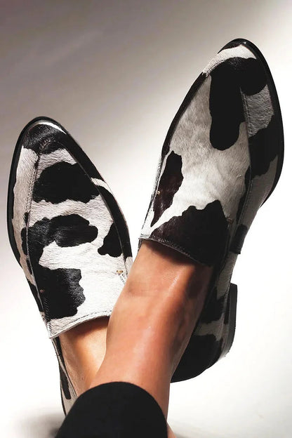 Mocasines Versátiles Estampado Vaca