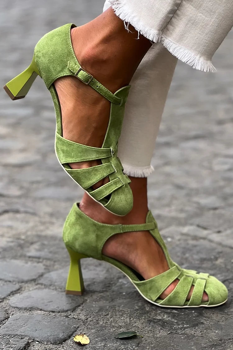 Sandalias Elegantes Tacón Cómodo