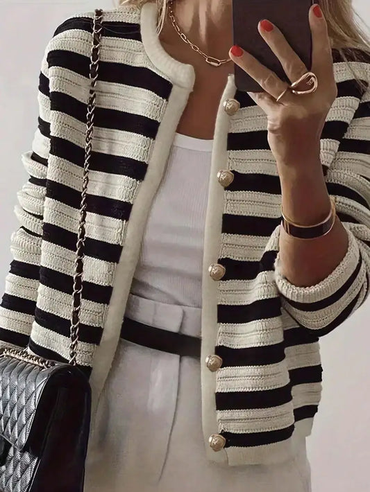 Cárdigan Rayas Calidez-Ligera