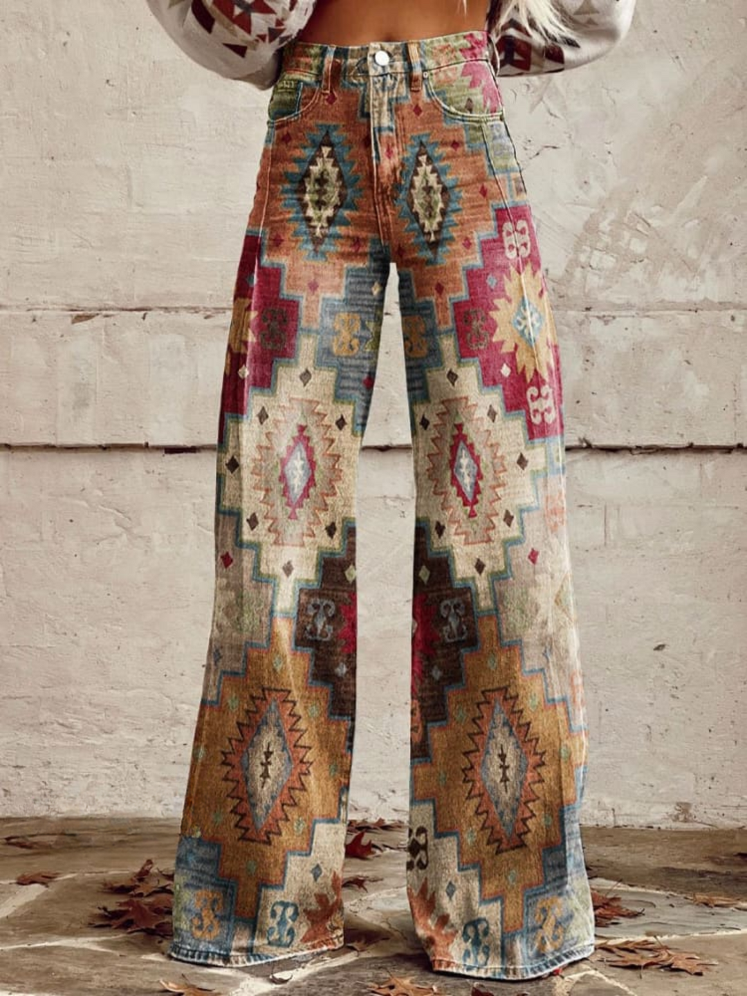 Pantalones Ancho Estilo Vintage