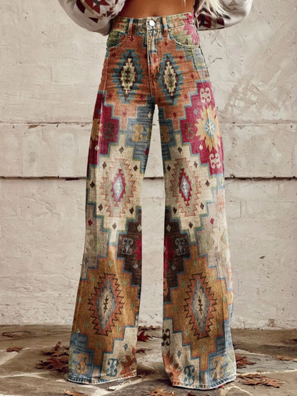 Pantalones Ancho Estilo Vintage