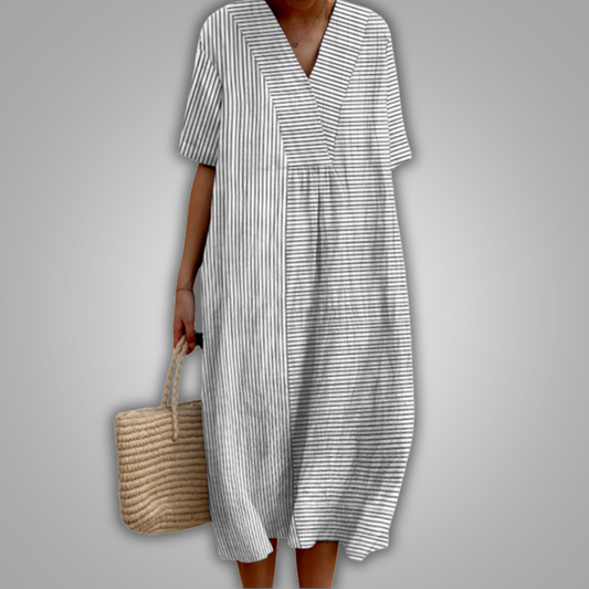 Vestido Raya-Moderna Aireado