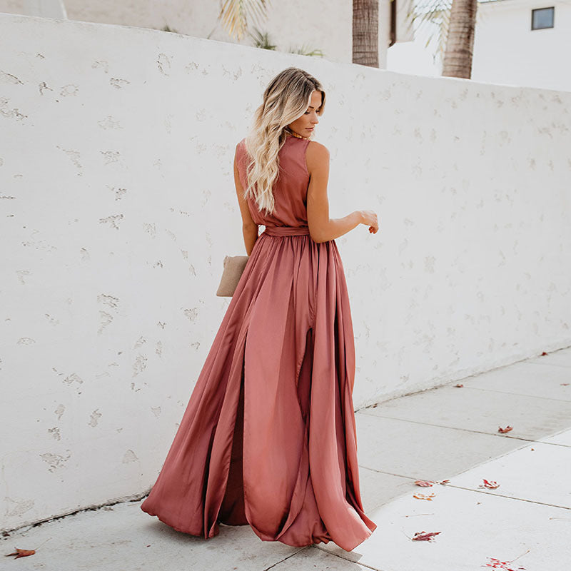 Vestido Halter Veraniego Elegante