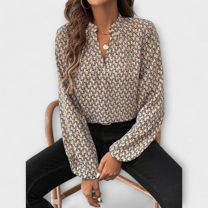 Blusa Sofisticada Geométrica