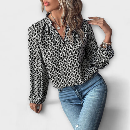 Blusa Sofisticada Geométrica