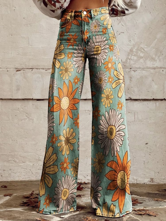 Pantalones Vintage Piernas Anchas